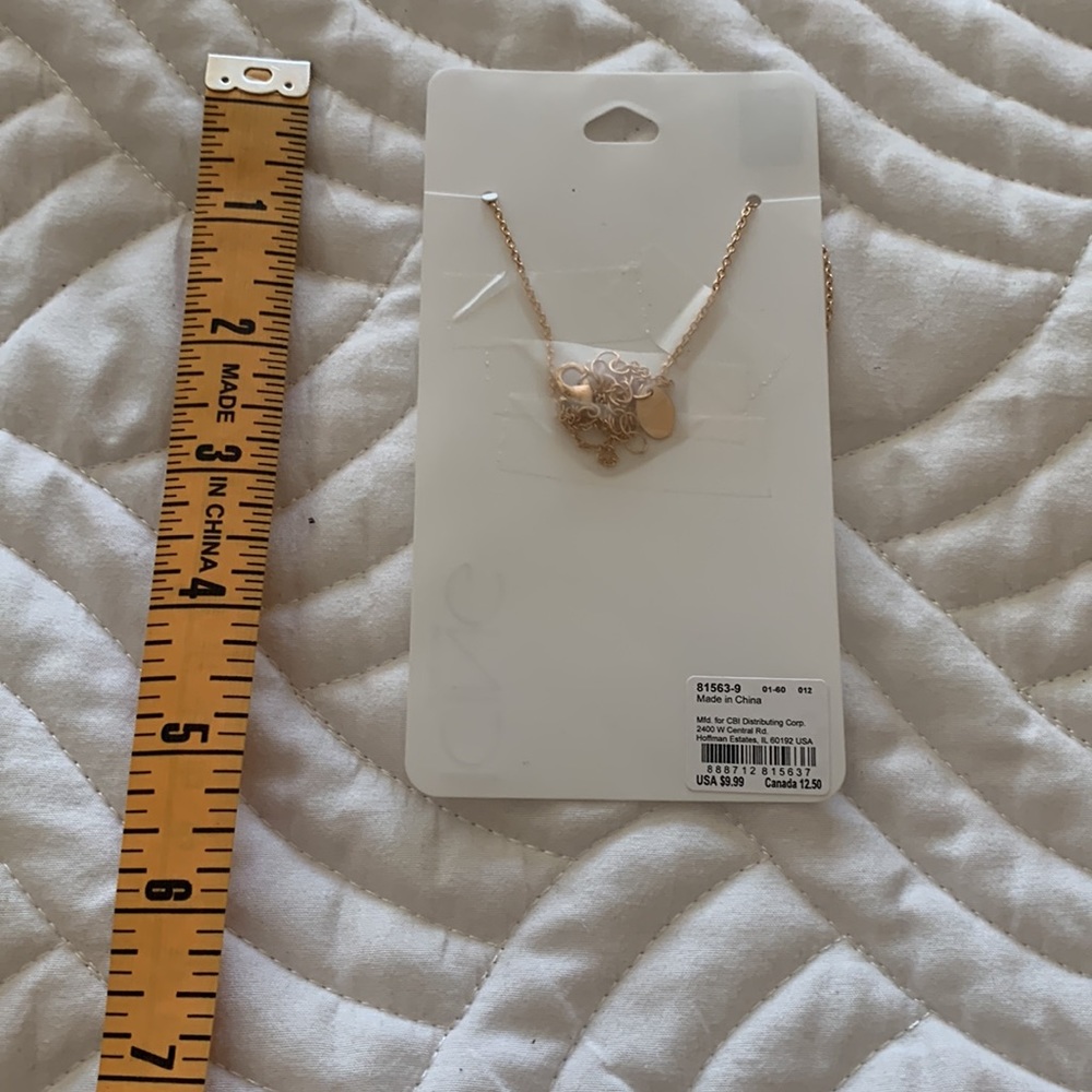 ❌Gifted❌🧿 NWT ward off the evil eye 🧿 gold tone necklace - Picture 2 of 4